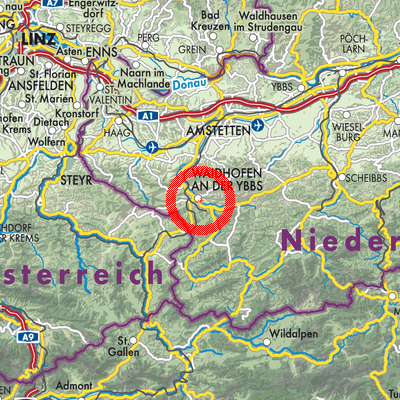Landkarte Zell-Arzberg