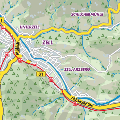 Übersichtsplan Zell-Arzberg