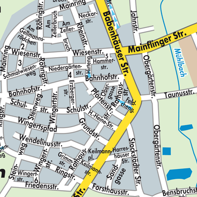Stadtplan Zellhausen