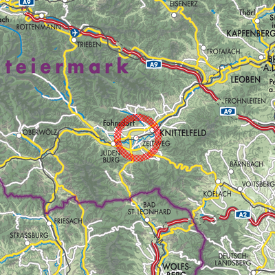 Landkarte Zeltweg