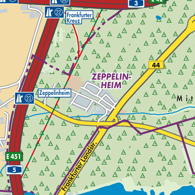 Übersichtsplan Zeppelinheim