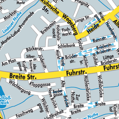 Stadtplan Zerbst/Anhalt