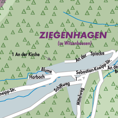 Stadtplan Ziegenhagen