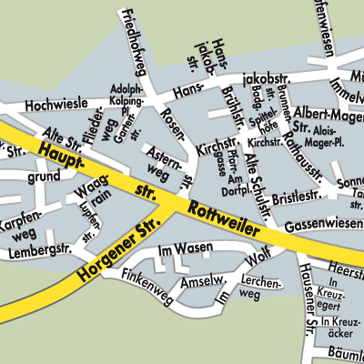 Stadtplan Zimmern ob Rottweil