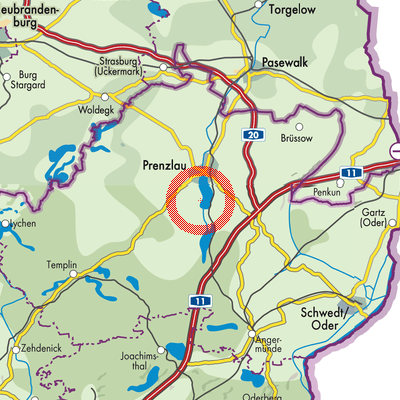 Landkarte Zollchow