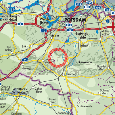 Landkarte Zülichendorf