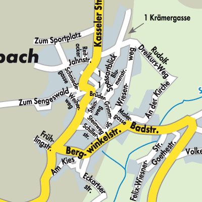 Stadtplan Züntersbach