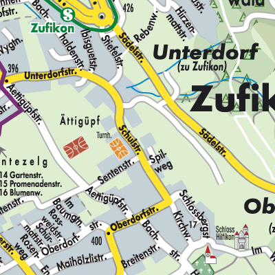 Stadtplan Zufikon