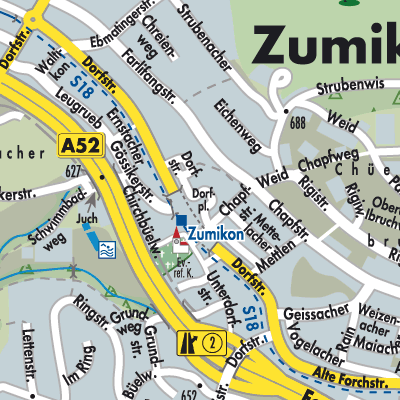 Stadtplan Zumikon