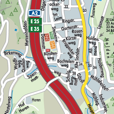 Stadtplan Zunzgen