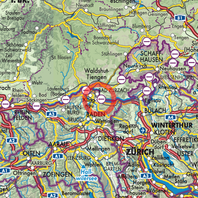 Landkarte Zurzach