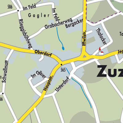 Stadtplan Zuzwil (BE)