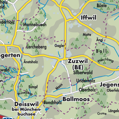 Übersichtsplan Zuzwil (BE)