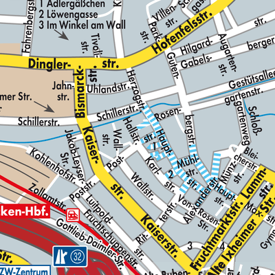 Stadtplan Zweibrücken-Land