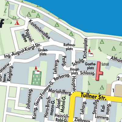 Stadtplan Zwentendorf an der Donau