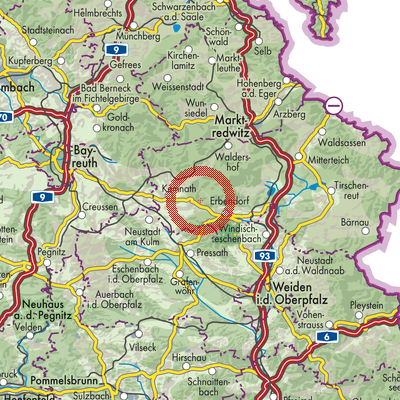 Landkarte Zwergau