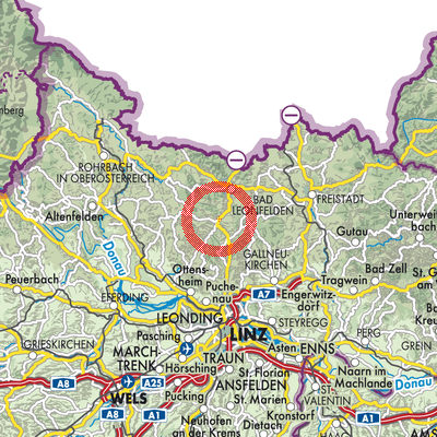 Landkarte Zwettl an der Rodl