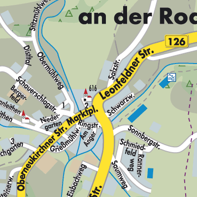 Stadtplan Zwettl an der Rodl
