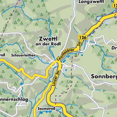 Übersichtsplan Zwettl an der Rodl