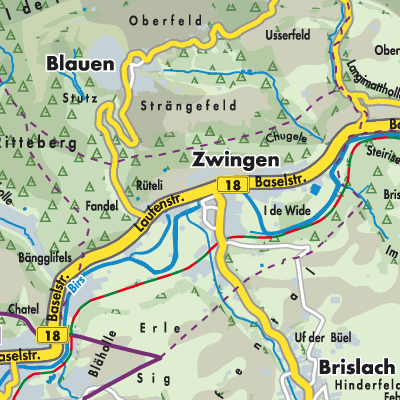 Übersichtsplan Zwingen