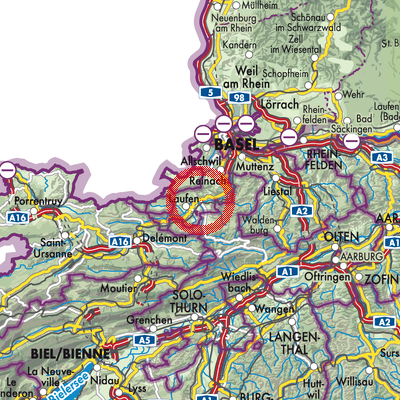 Landkarte Zwingen