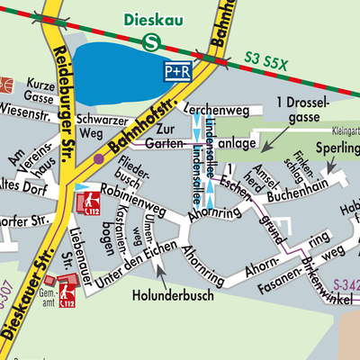 Stadtplan Zwintschöna