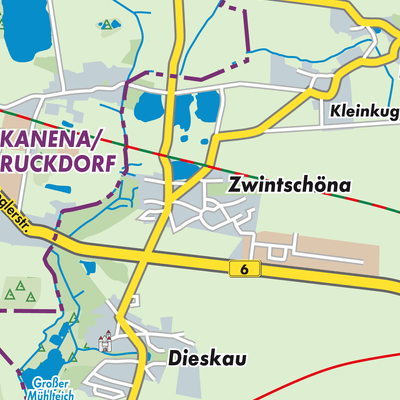 Zwintschöna Stadtpläne und Landkarten